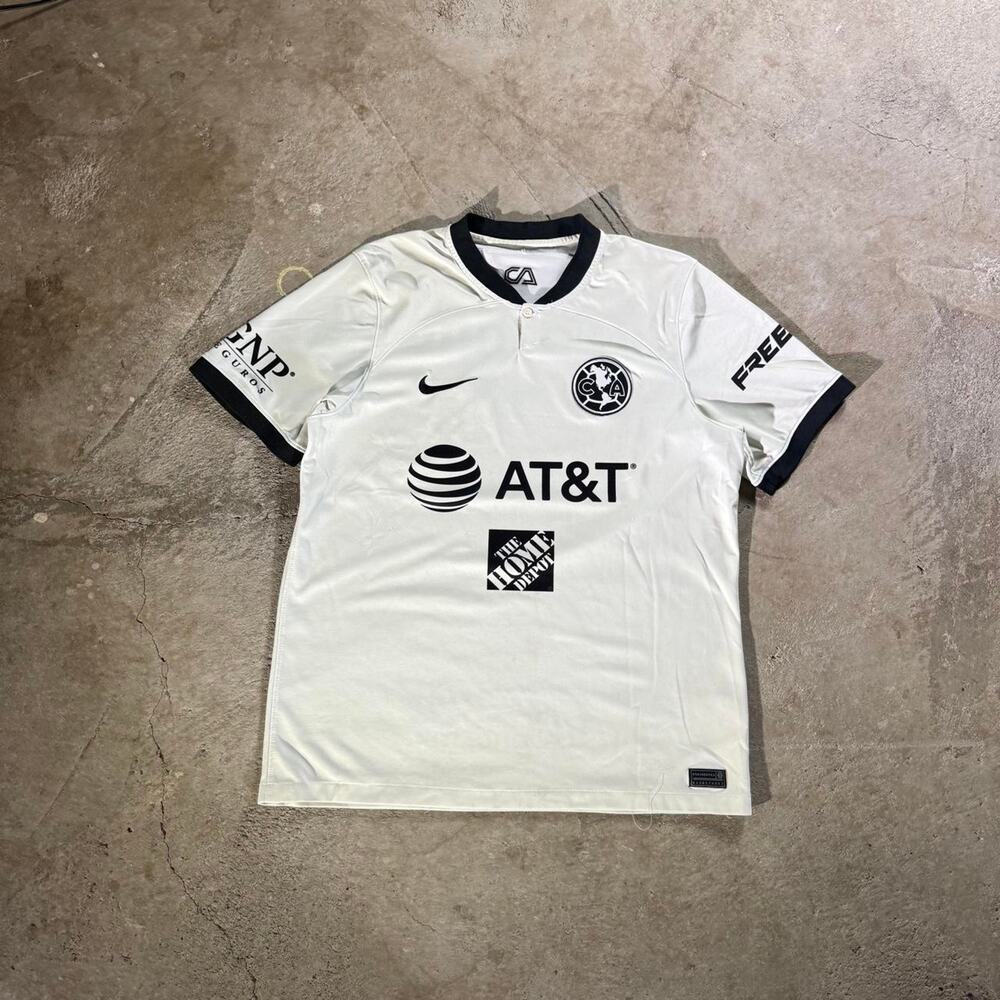 White Nike Club America Football Soccer Jersey
